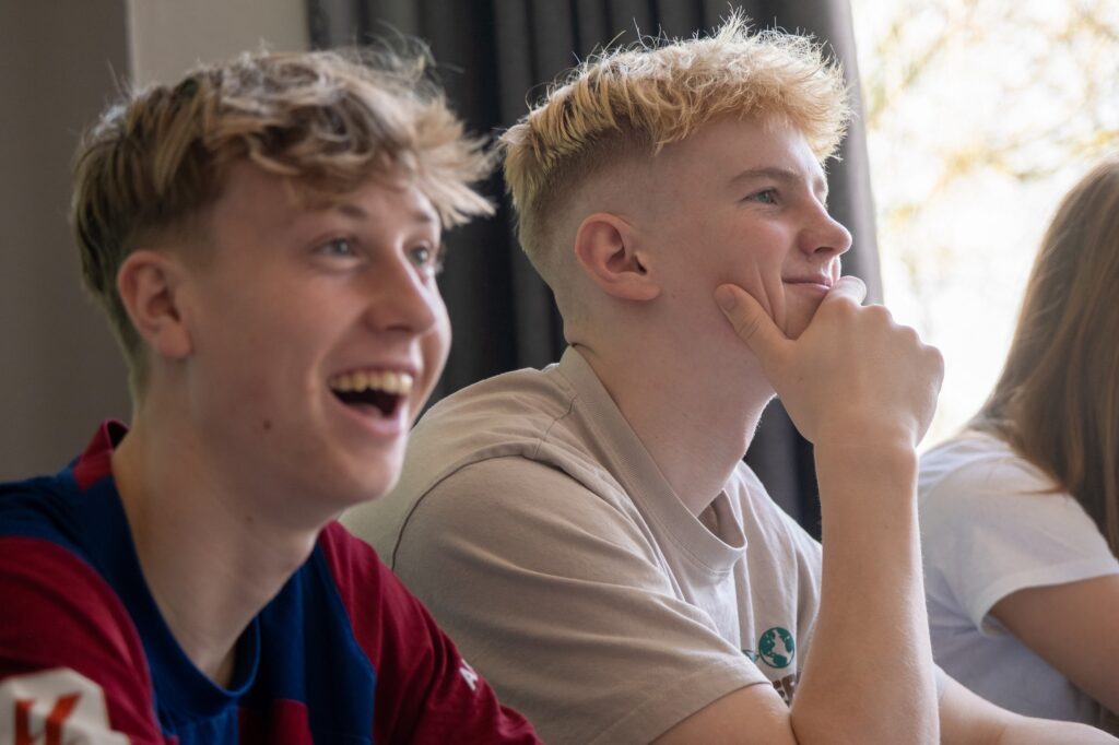 Undervisning i 9. klasse på Hestlund Efterskole