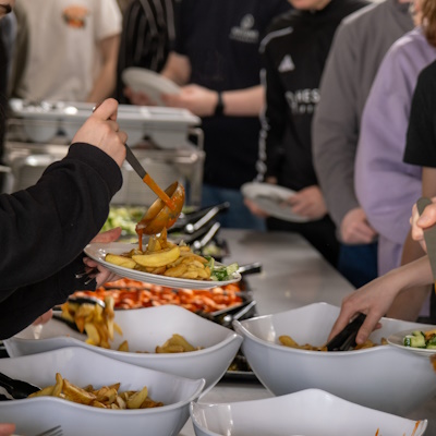Aftensmad på Hestlund Efterskole
