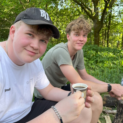 Eftermiddagskaffe på Hestlund Efterskole