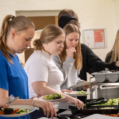 Frokost på Hestlund Efterskole