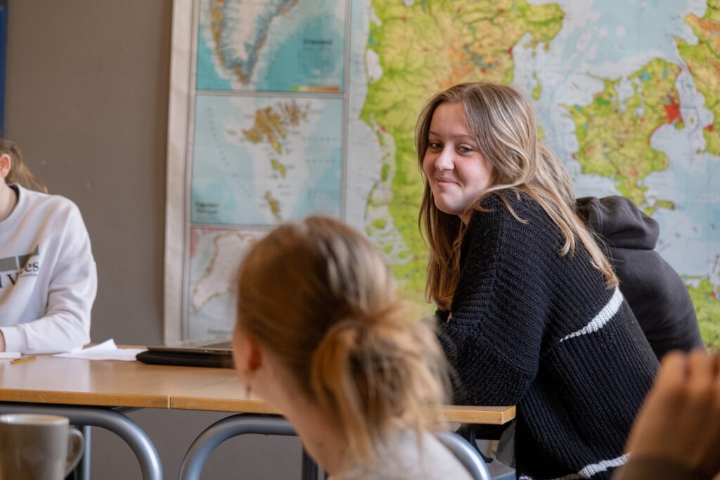 Elever til undervisning på Hestlund Efterskole